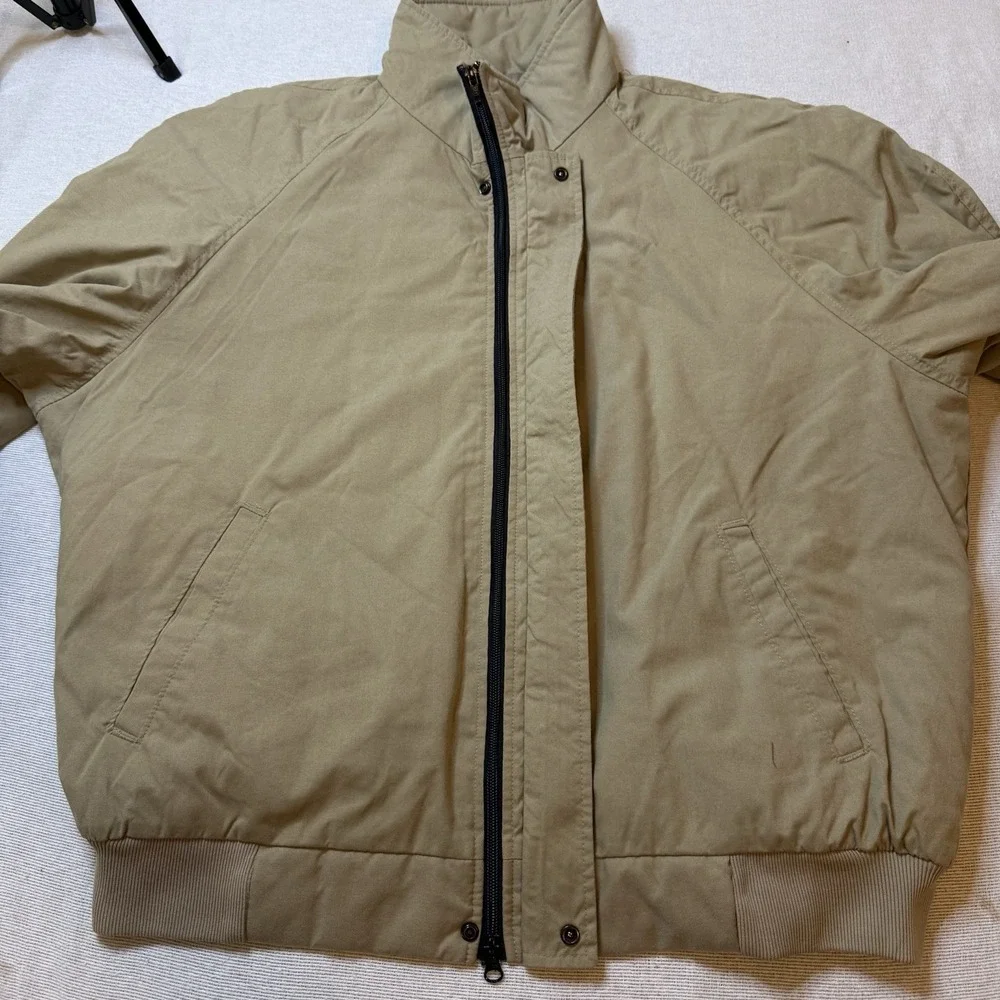 WoolRich khaki bomber Zip Up jacket Mens XL